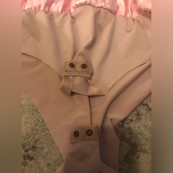 NWT Strut & Bolt Shiny Pink Polka Dot Body Suit - Picture 6 of 7
